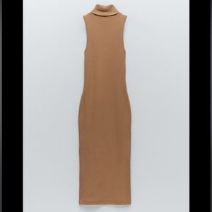 Zara Ribbed Turtleneck Dress